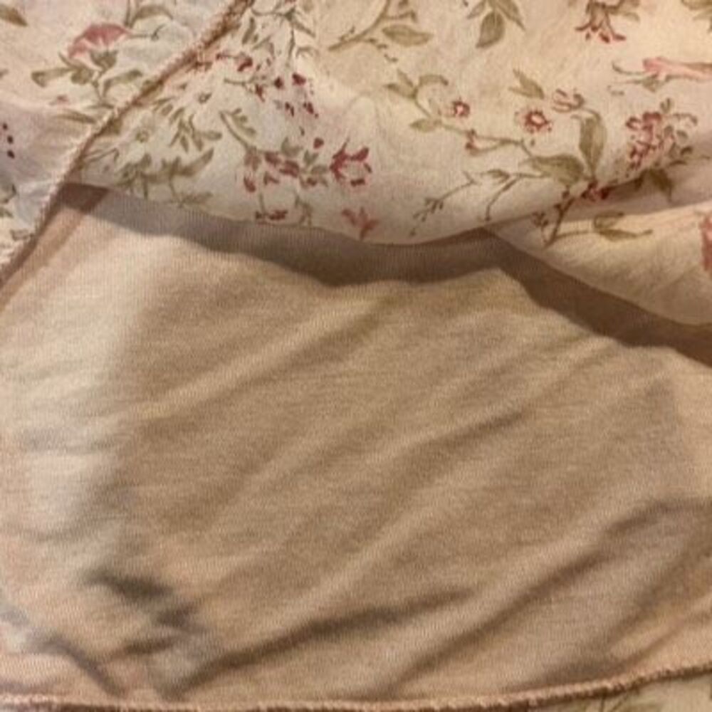GIUSY 100% Silk Romantic Flowy Top Stretch Lined Made in Italy Cottagecore - Picture 5 of 9